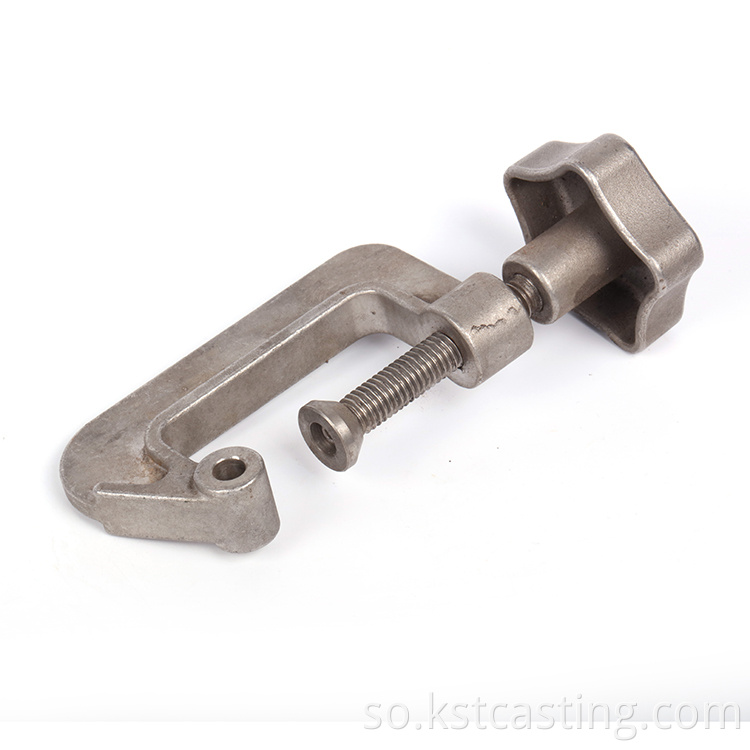 bir bir-qabad ku garaac stainless steel C clamps